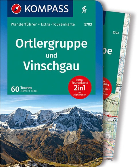 KOMPASS Wanderführer 5703 Ortlergruppe und Vinschgau