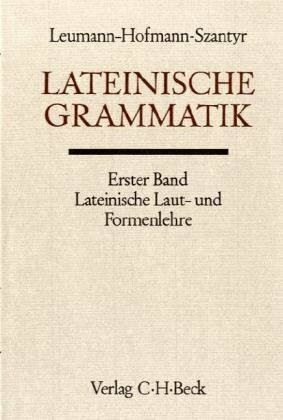 Handbuch der Altertumswissenschaft, Bd.2/1, Lateinische Grammatik: Lateinische Lautlehre und Formenlehre