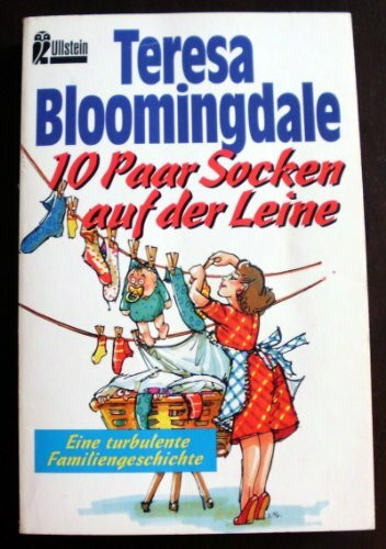 Zehn Paar Socken auf der Leine