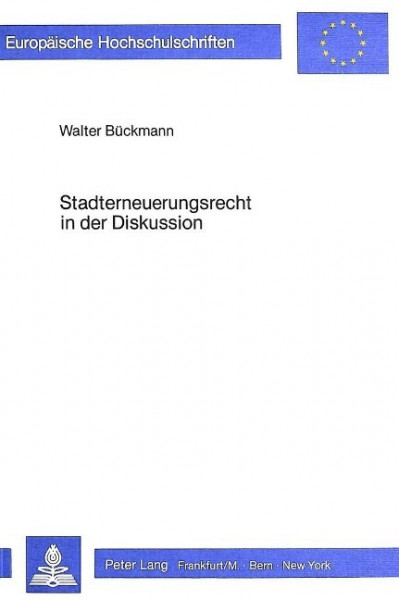 Stadterneuerungsrecht in der Diskussion