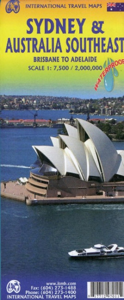 Stadtplan Sidney /Australia Southeast 1:7.500 / 2.000.000