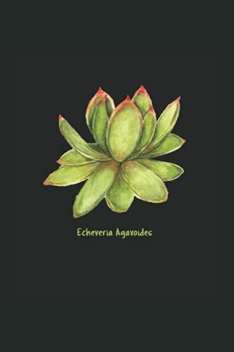 Echeveria agavoides Sukkulenten: DIN A5 Liniert 120 Seiten / 60 Blätter Notizbuch Notizheft Notiz-Block Lustige Sukkulenten Spruch für Botaniker Pflanzenliebhaber