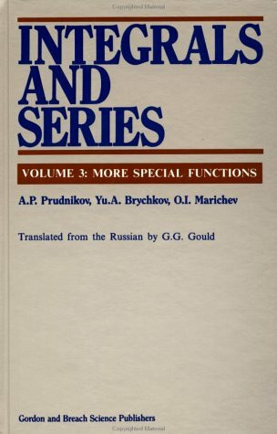 Integrals and Series: More Special Functions (Integrals & Series)