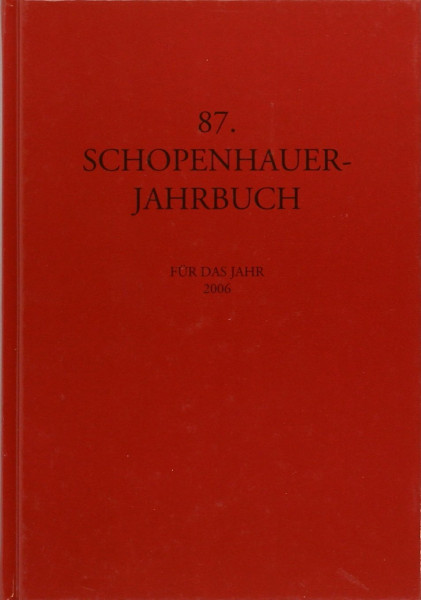 Schopenhauer-Jahrbuch: 2006