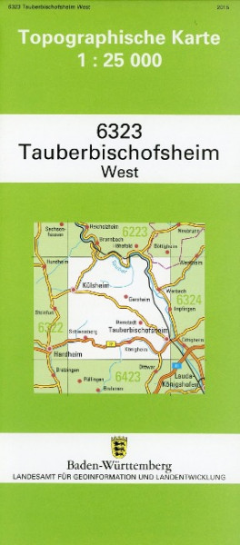 Tauberbischofsheim West 1 : 25 000