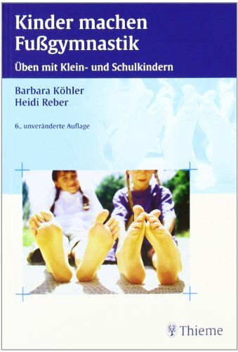 Kinder machen Fußgymnastik: Üben mit Klein- und Schulkindern
