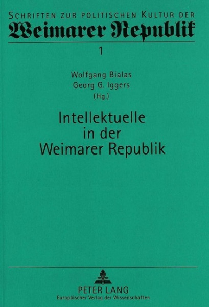 Intellektuelle in der Weimarer Republik
