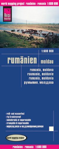 Reise Know-How Landkarte Rumänien, Moldau (1:600.000): world mapping project