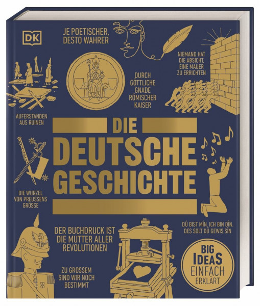 Big Ideas. Die deutsche Geschichte: Big Ideas – einfach erklärt. Konzentriertes Wissen über die wichtigsten Ereignisse der deutschen Geschichte von der Spätantike bis heute