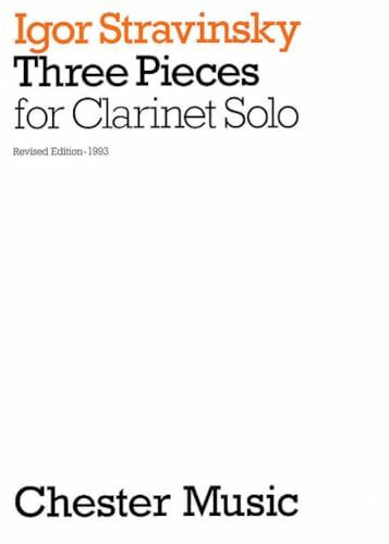 3 Pieces For Clarinet Solo.