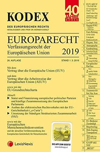 KODEX EU-Verfassungsrecht (Europarecht) 2019