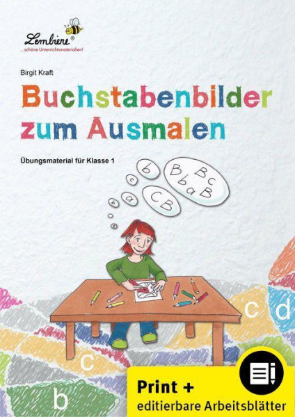 Buchstabenbilder zum Ausmalen