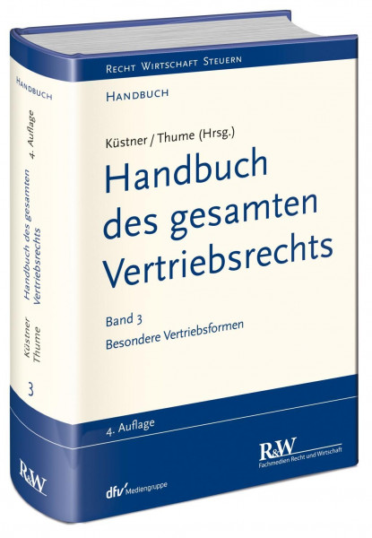 Handbuch des gesamten Vertriebsrechts 3