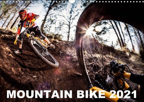 Mountain Bike 2021 by Stef. Candé / UK-Version (Wall Calendar 2021 DIN A3 Landscape)