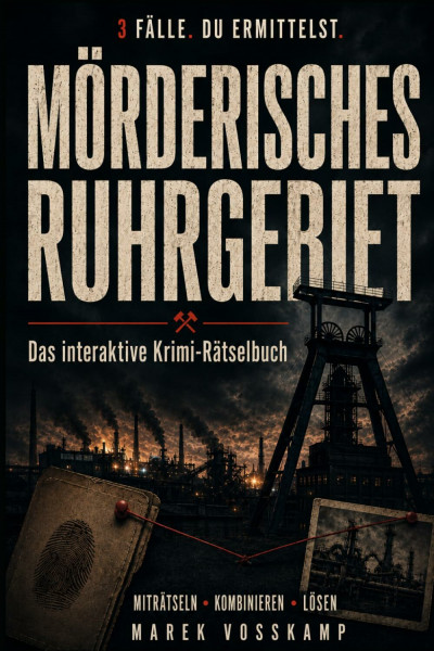 Mörderisches Ruhrgebiet: Das interaktive Krimi-Rätselbuch mit 3 spannenden Fällen zum Miträtseln, Kombinieren und Lösen – für knifflige Köpfe und echte Ruhrpott-Fans