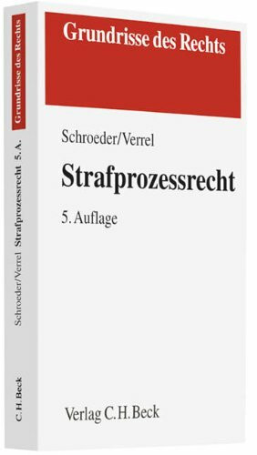 Strafprozessrecht (Grundrisse des Rechts)