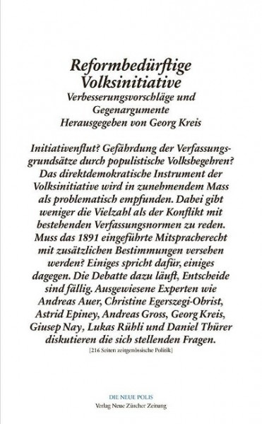Reformbedürftige Volksinitiative