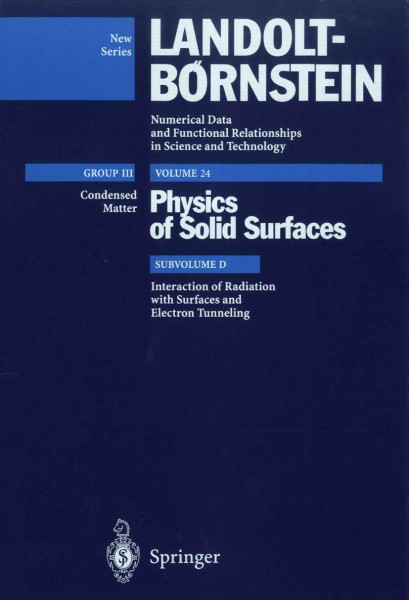 Interaction of Radiation with Surfaces and Electron Tunneling (Condensed Matter)