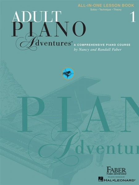 Adult Piano Adventures All-In-One Piano Course Book 1 - Book with Media Online
