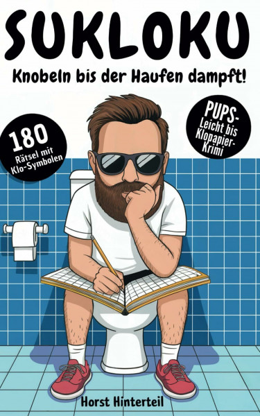Sukloku: Knobeln bis der Haufen dampft! – Lustige Sudoku-Rätsel mit Klo-Symbolen für 180 Sitzungen | Humorvolles Rätselbuch fürs stille Örtchen | Das perfekte Geschenk für Männer und Frauen