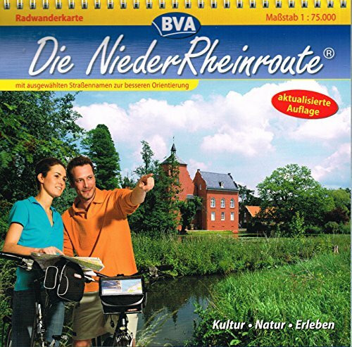 Die NiederRheinroute - Radwanderkarte 1:75000: Radwanderführer 1:75000