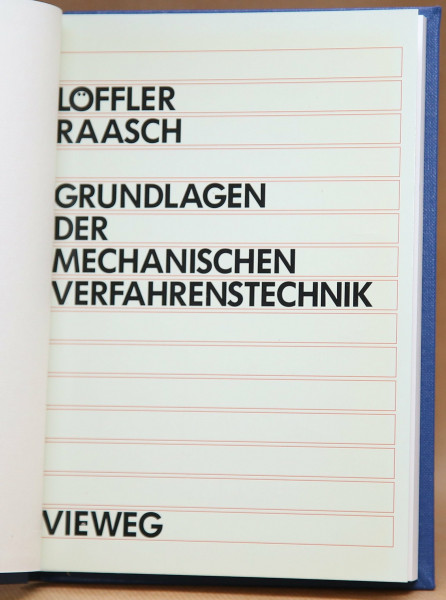 Grundlagen der Mechanischen Verfahrenstechnik