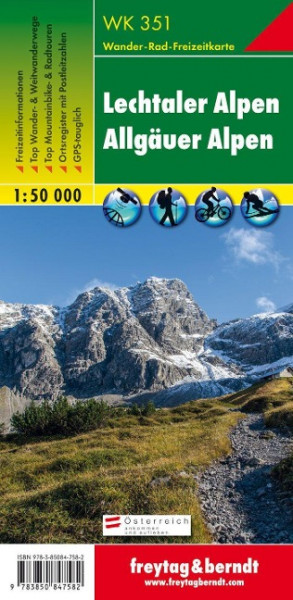 Lechtaler, Allgäuer Alpen 1 : 50 000