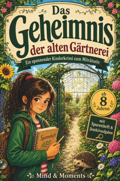 Das Geheimnis der alten Gärtnerei: Ein spannender Kinderkrimi zum Mitmachen für Mädchen ab 8 Jahren mit Spurenheft und Detektivaufgaben