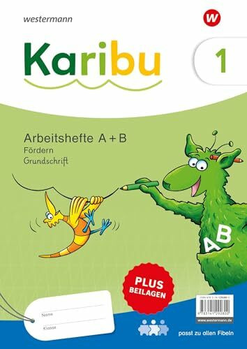 Karibu - Ausgabe 2024: Paket Arbeitshefte Fördern 1 (A+B) Grundschrift zielgleich, seitenparallel zu den Arbeitsheften Basis, plus Beilagen 1a