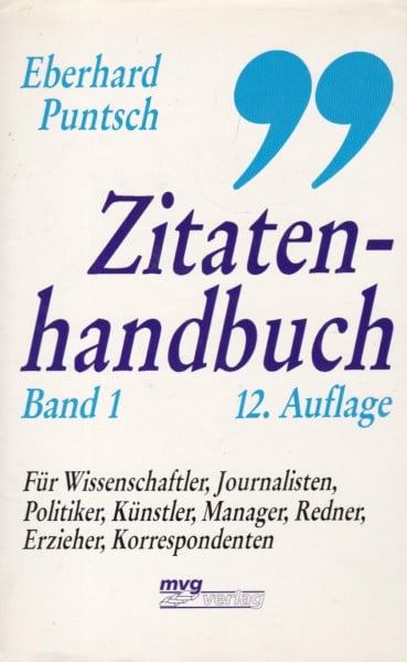 Zitatenhandbuch Band 1.