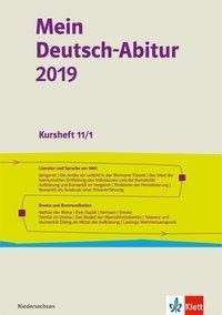 Mein Deutsch-Abitur 2019. Kursheft 11/1. Ausgabe Niedersachsen
