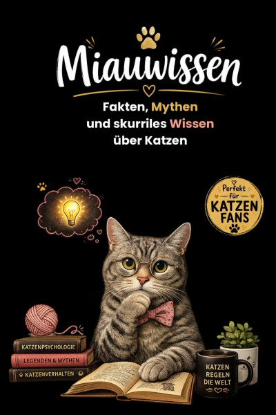Miauwissen - Fakten, Mythen und skurriles Wissen über Katzen: Smart Edition – Unnützes Wissen über Katzen, Katzenwissen & Fakten: Geschenk zum ... | Katzengeschenk | Katzenwissen - 2. Auflage