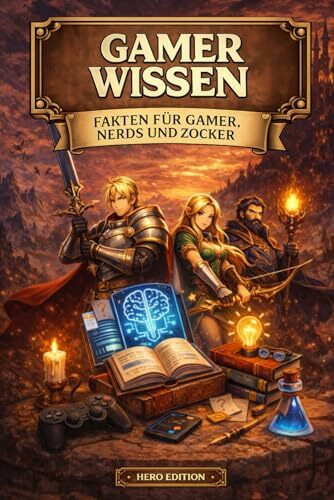 Gamer Wissen – Fakten für Gamer, Nerd und Zocker – Hero Edition: Gaming Buch mit Wissen & Fakten – Geschenk für Gamer, Zocker & Nerds, Teenager & Gaming-Fans, PC- & Konsolenspiele, unnützes Wissen