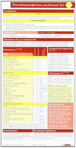 Thrombose Prophylaxe pocketcard (2er Set)