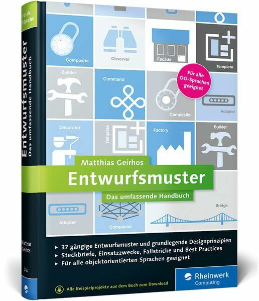Entwurfsmuster: Das umfassende Handbuch für Softwareentwickler. Über 35 gängige Entwurfsmuster. Für alle Sprachen geeignet.