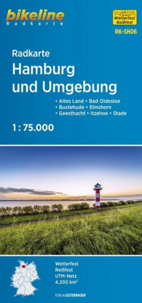 Bikeline Radkarte Hamburg und Umgebung (SH06) 1 : 75 000