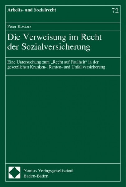 Die Verweisung im Recht der Sozialversicherung
