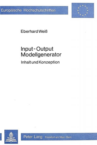 Input - output- Modellgenerator