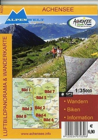Achensee 1 : 35 000 Luftbildpanorama und Wanderkarte