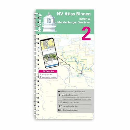 NV. Binnenband 2, Berlin & Mecklenburger Gewässer [NV Verlag NV. Atlas Binnen nv charts Binnenkarte]