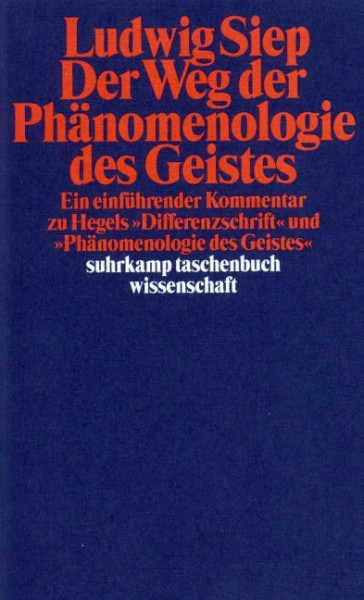 Der Weg der ' Phänomenologie des Geistes'