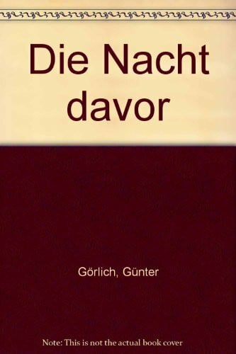 Die Nacht davor. Spotless-Reihe