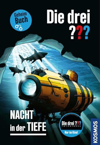 Die drei ??? Nacht in der Tiefe: Geheimbuch mit verschlossenen Seiten zum Auftrennen für Krimi-Fans ab 10 Jahren um einen packenden Fall in einer Unterwasserstation.
