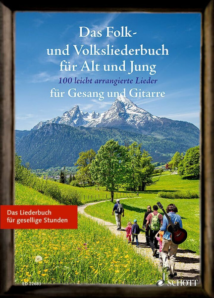 Das Folk- und Volksliederbuch für Alt und Jung: 100 leicht arrangierte Folksongs und Volkslieder für Gesang und Gitarre. Gesang und Gitarre. Liederbuch. (Liederbücher für Alt und Jung)