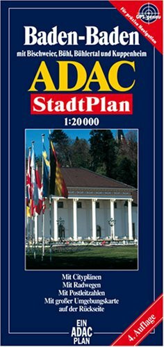 ADAC StadtPlan Baden-Baden mit Bischweier, Bühlertal, Hügelheim, Iffezheim, Kupp: Mit Citypln. Mit Postleitzahlen. Mit großer Umgebungskte.