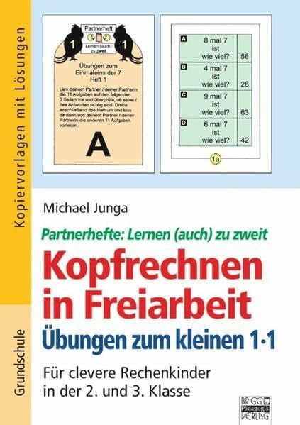 Kopfrechnen in Freiarbeit: Übungen zum kleinen 1x1: Kopiervorlagen mit Lösungen