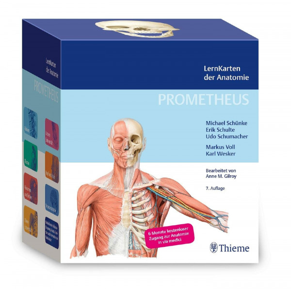 PROMETHEUS LernKarten der Anatomie: 6 Monate kostenloser Zugang zur Anatomie in via medici