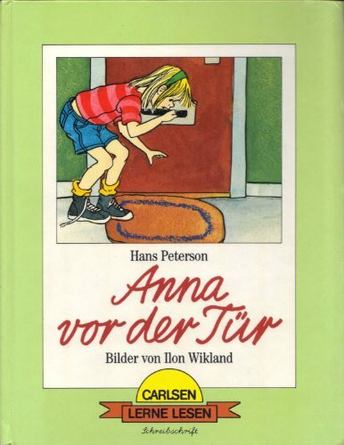 Anna vor der Tür. Schreibschrift