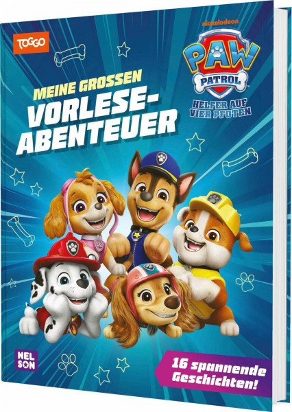 PAW Patrol Geschichtenbuch: Meine großen Vorleseabenteuer: 16 spannende Geschichten! | Neue Vorlesegeschichten aus der Serie mit Chase, Skye, Marshall und den Fellfreunden ab 3 Jahren