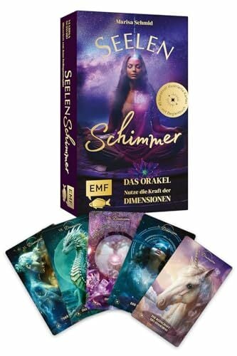 Orakel-Karten-Set: Seelenschimmer – Nutze die Kraft der Dimensionen: Heilsame Botschaften und Energien aus den lichtvollen Welten: 45 illustrierte Karten mit... Orakel-Karten-Set: Seelenschimmer – Nutze die Kraft der Dimensionen: Heilsame Botschaften und Energien aus den lichtvollen Welten: 45 illustrierte Karten mit Begleitbuch